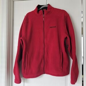 Marmot Polartec Vibrant Red Full-Zip Fleece Jacket L